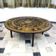 Large Round Ceramic Art tiled coffee table by Renate Rhein, Germany 1960s