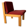 Brutalist design armchair by André Sornay in beech, vintage model.