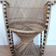 Fauteuil Emmanuelle en osier vintage