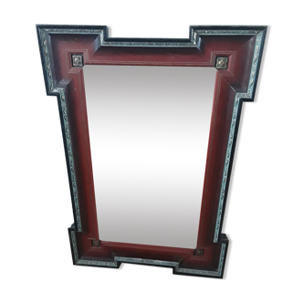 Mirror bevelled Napoleon III era 54x80cm