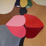 Colorful acrylic canvas 73x60 cm "The last of the kisses"