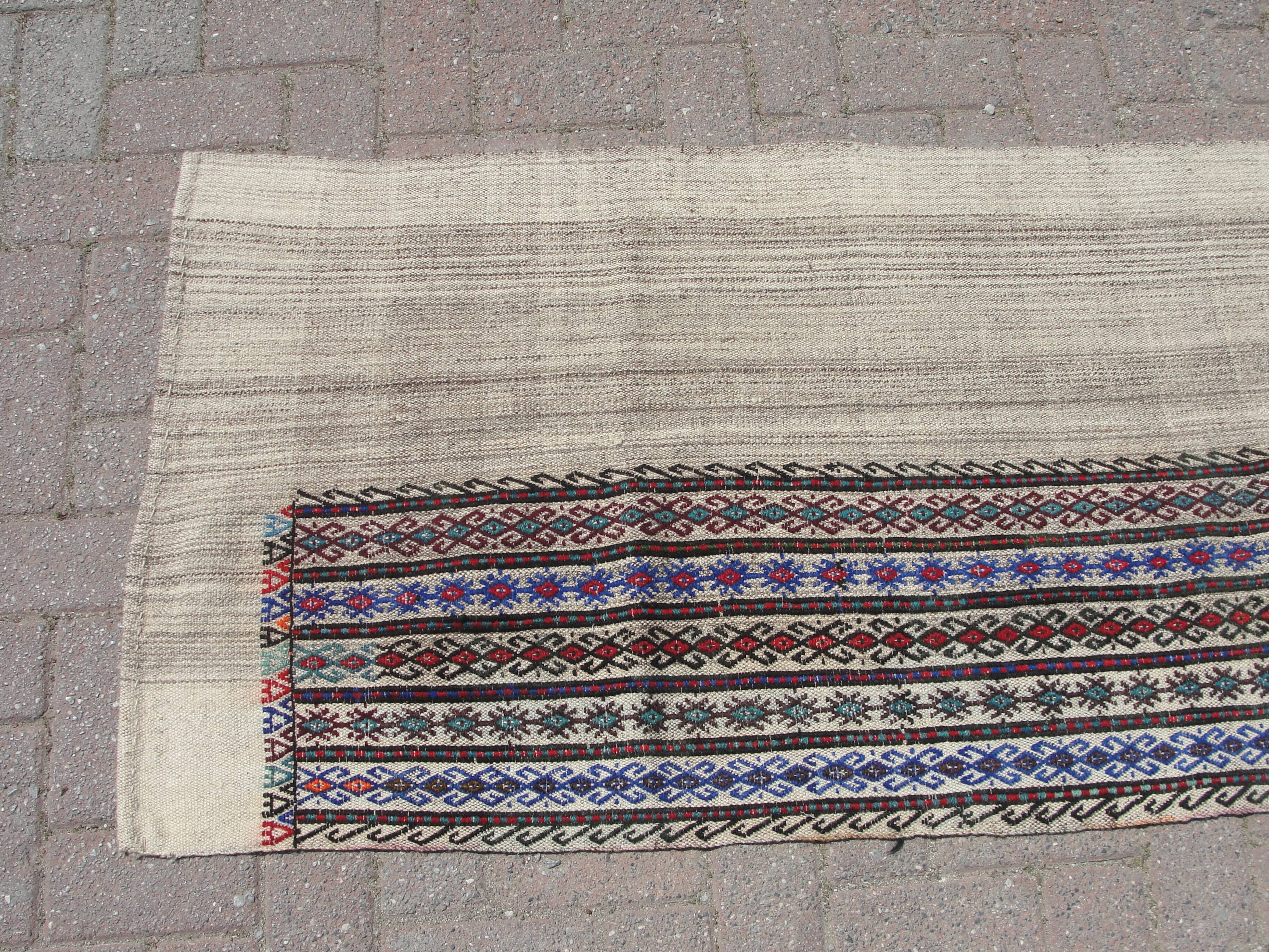 Turkish Table kilim rug runner 72x227