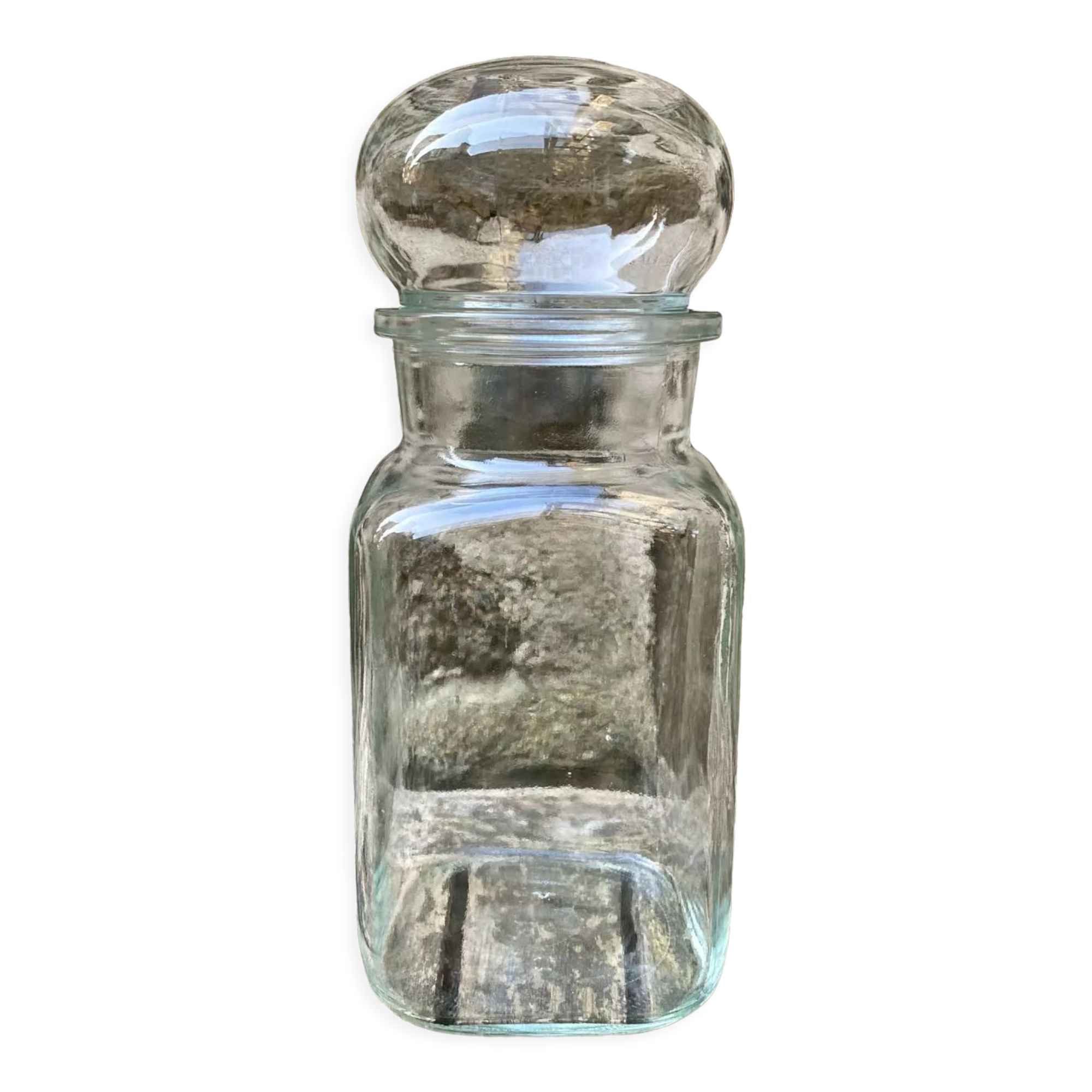 Transparent apothecary pot