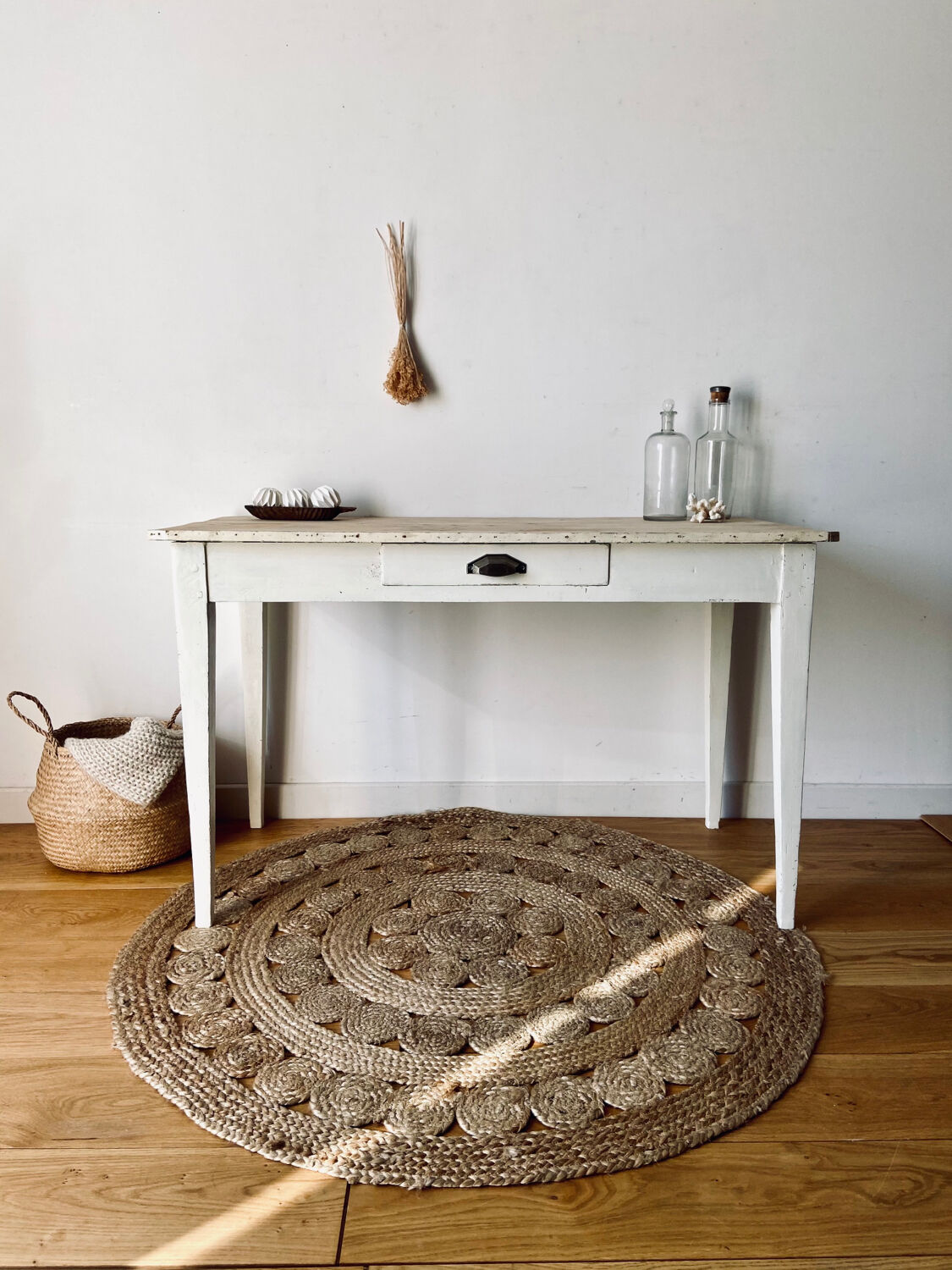 Patinated farmhouse table