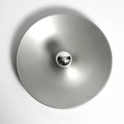 1960s round large Space Age Pop Art aluminum ceiling or wall lamp