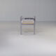 70s chrome plated square design dining chair for Zevi set/4
