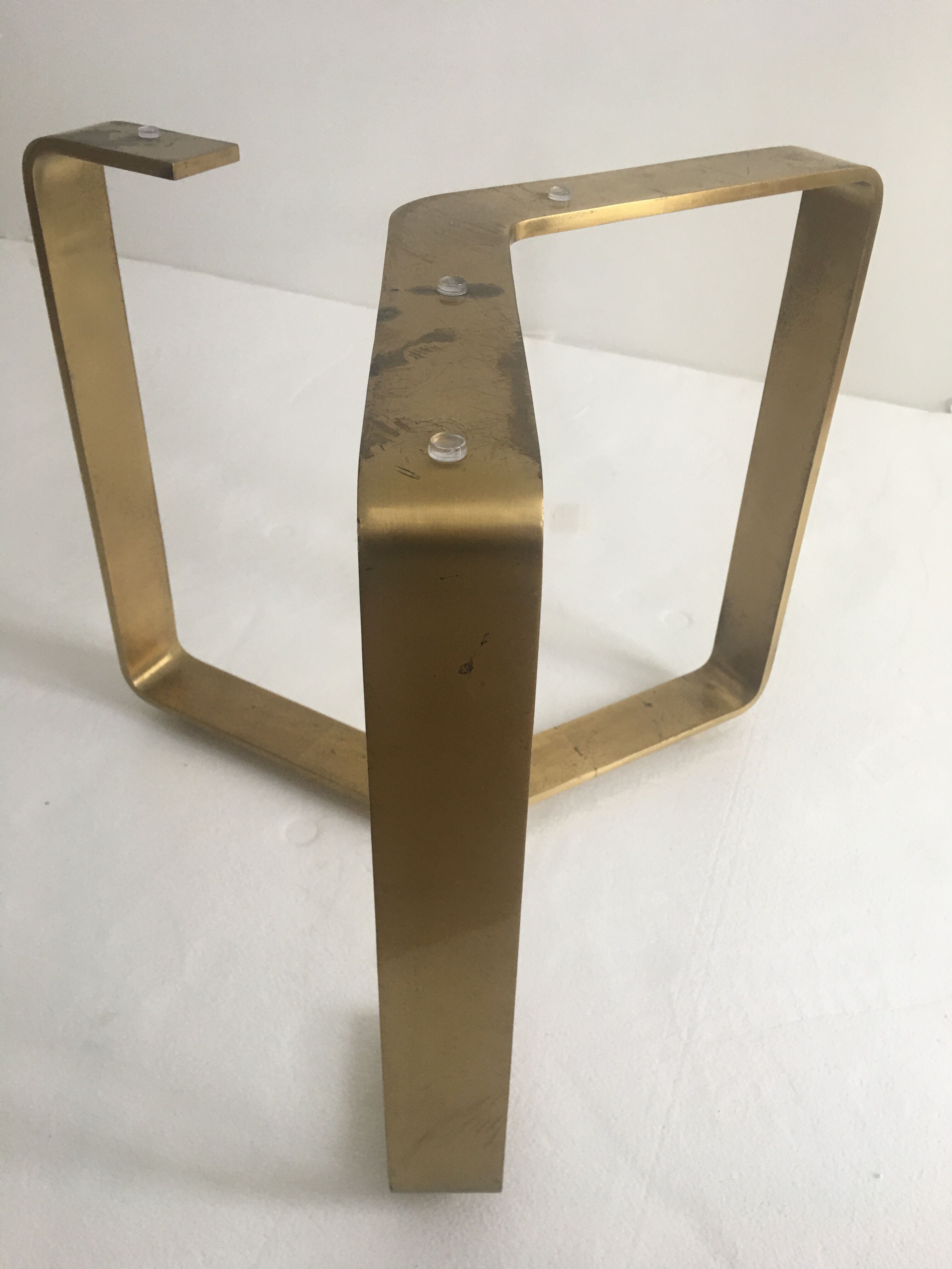 Table coffee glass and solid brass