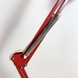 Vintage Italian Red Architect Table Lamp, 1970s