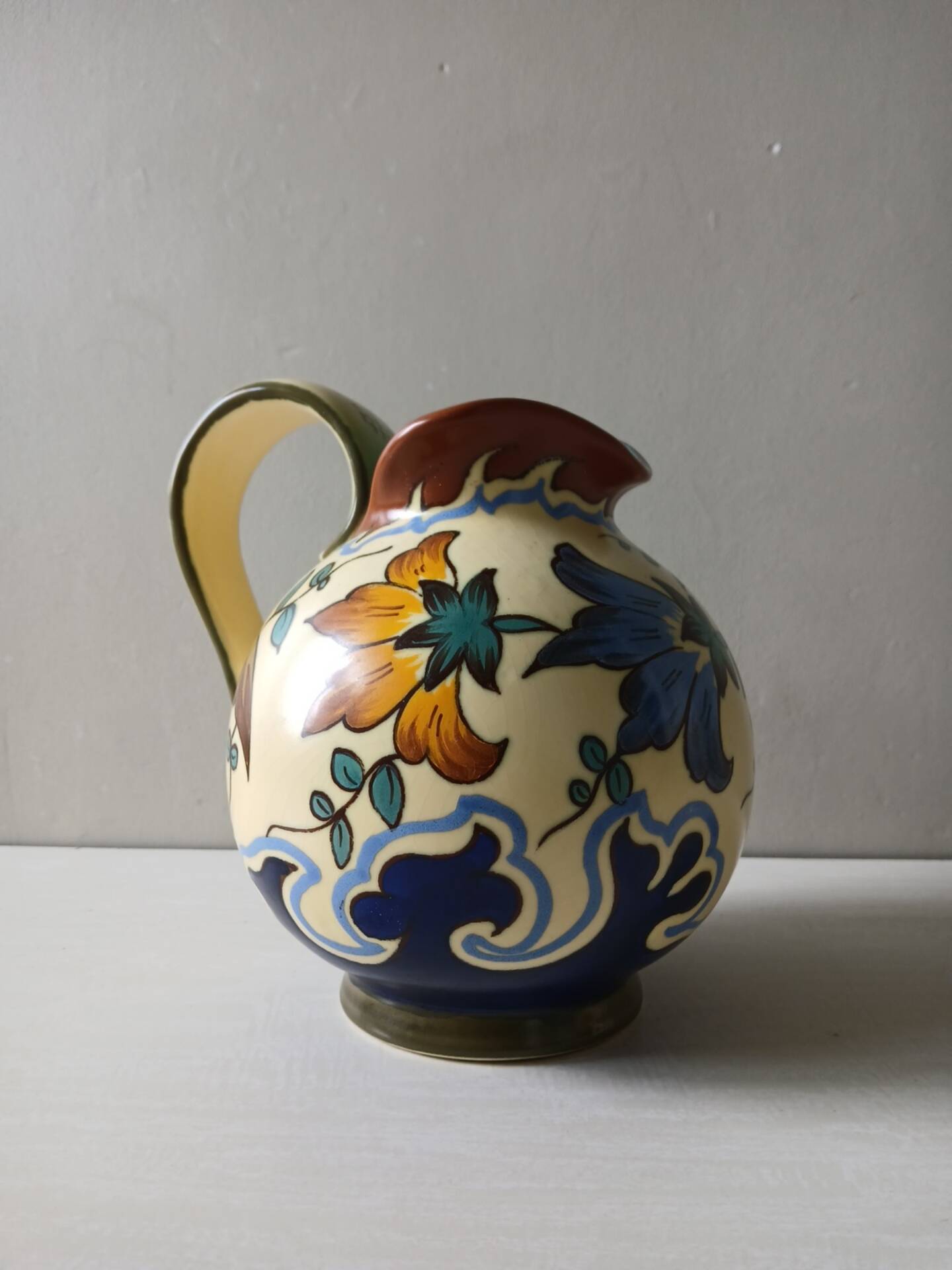 Royal Plazuid Gouda Holland pitcher – Kabor décor – 1950s