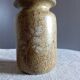 Pyrite sandstone vase with leaf decoration, Vallauris unsigned, 1970