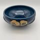 Tripod ceramic pocket tray, hand painted blue