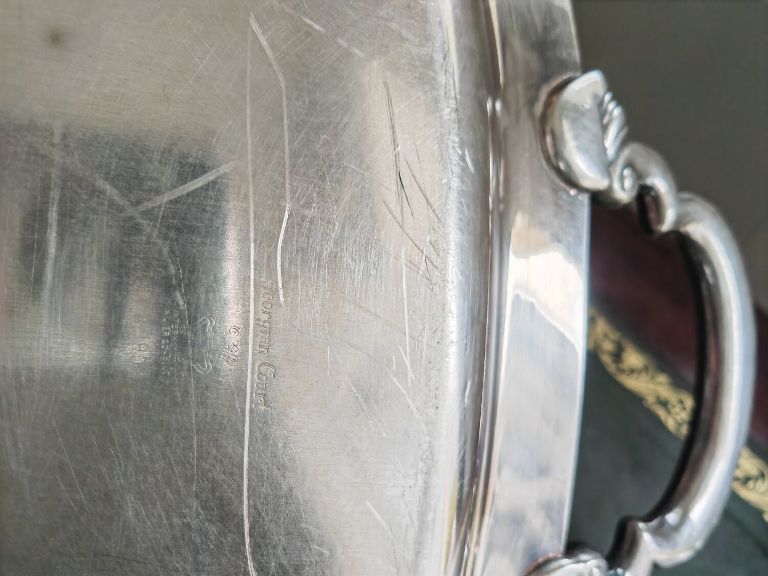 Georgian Court silver metal top
