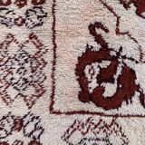 Vintage moroccan Beni Ourain rug 227x193cm