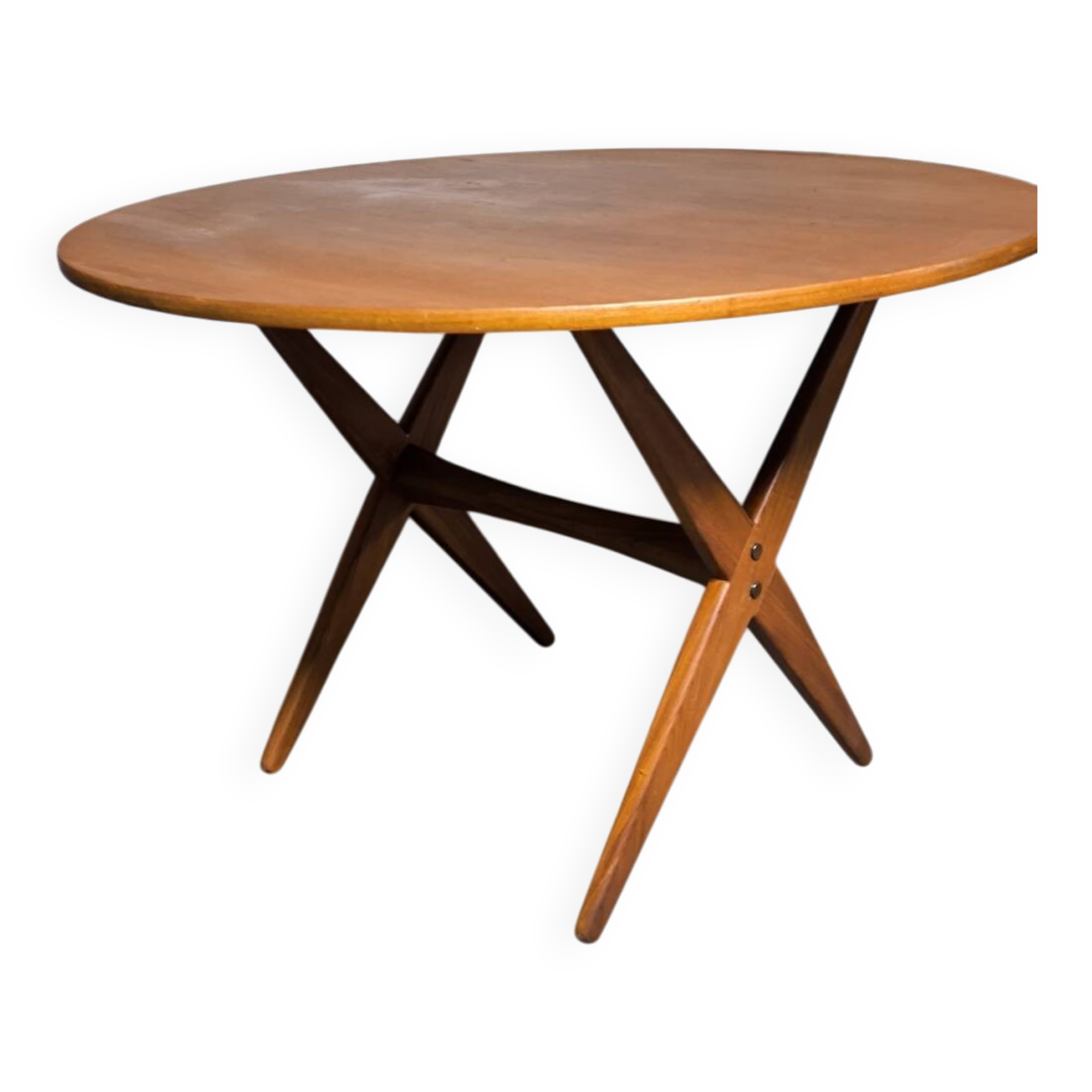 Vintage Scandinavian extendable teak table from the 1970s.