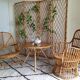 Bonacina rattan armchair, Italy, 1960s