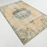 Natural Vintage Rug, Rustic Boho Rug, 157x254 Cm