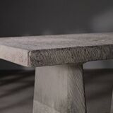 Raw concrete dining table, circa 1980
