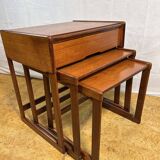 Tables gigognes rétro vintage en teck du milieu du siècle par G Plan – Élégantes années 1960