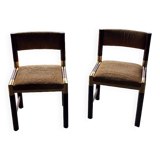 Chairs 70s mahogany