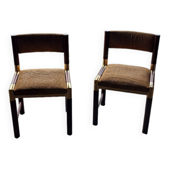 Chairs 70s mahogany