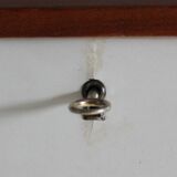 Teak and white formica secretary