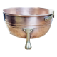 Copper and brass strainer lion's leg