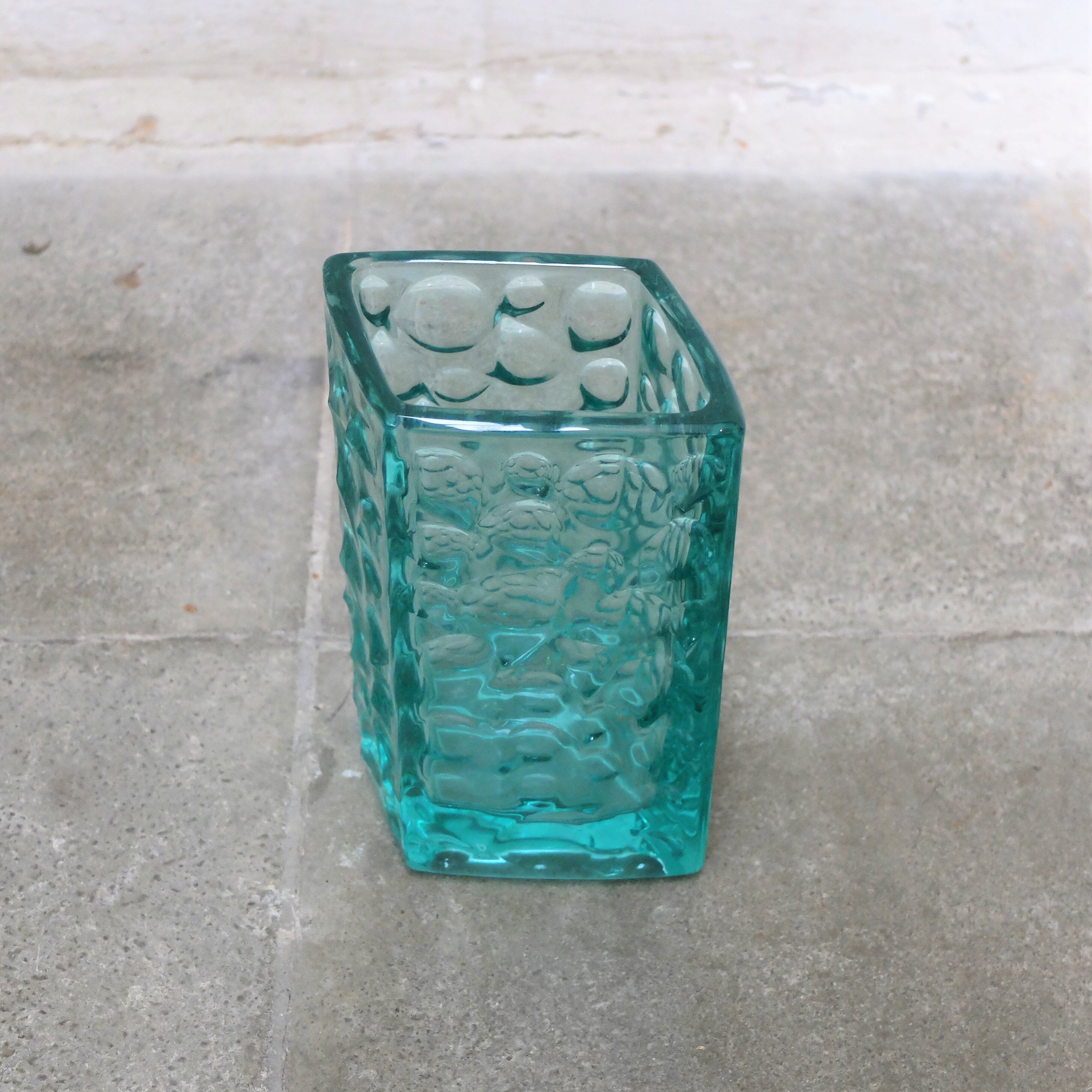 Vase Brabec turquoise vintage