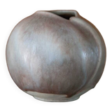 Small vintage ball vase, ceramic vase, interior decoration, pottery