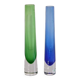 Pair of Scandinavian glass vases from Bergdala 1970
