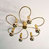 Design ceiling light in brass, Cosack Leuchten, 1970