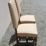 Paire de chaises Louis XIII