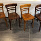 Suite de 4 chaises de bistrot Baumann vintage