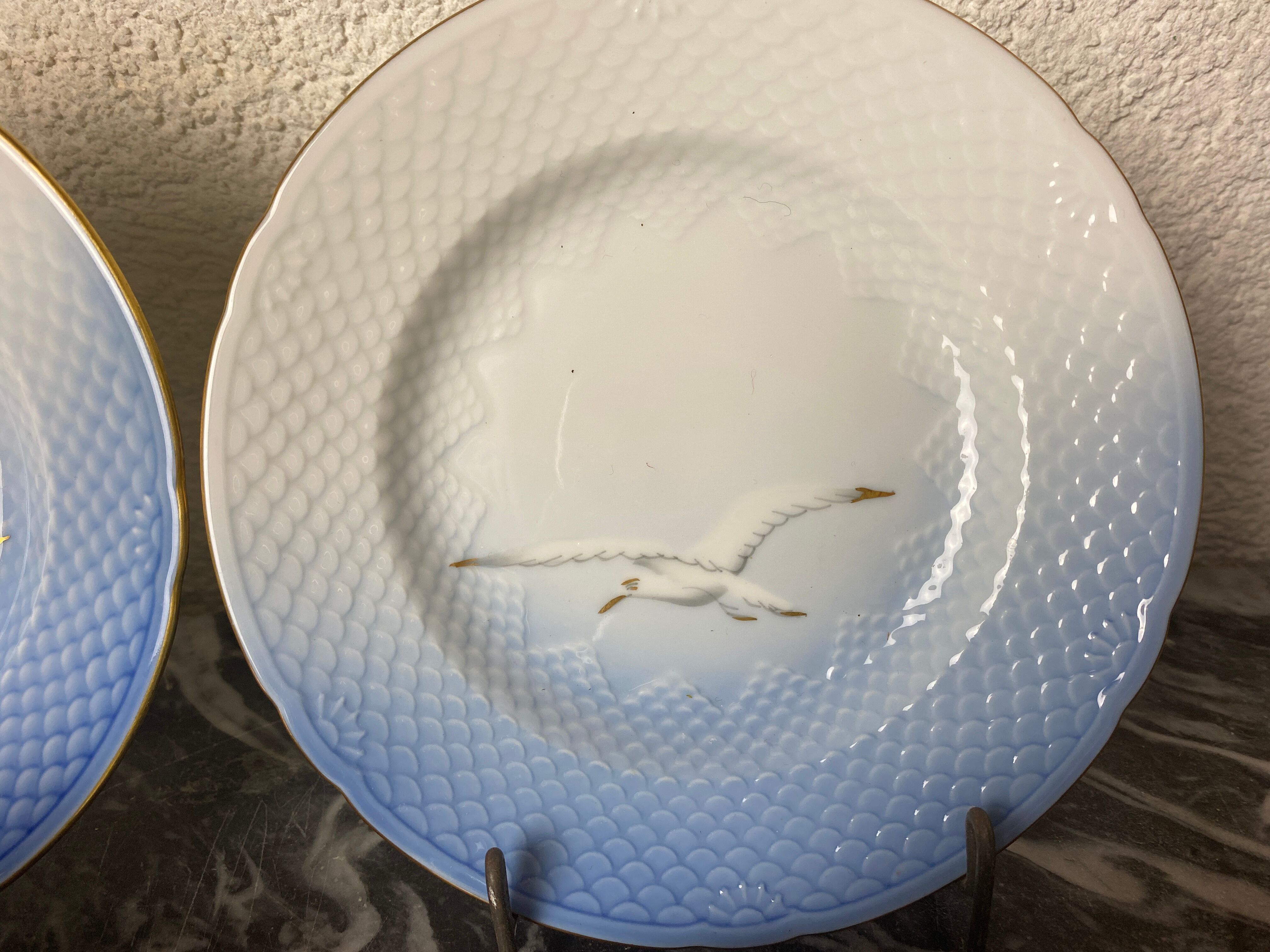 Set of 2 porcelain breakfast sets "Royal Copenhagen"