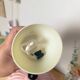 Vintage rose enamelled metal pendant – 38.5 cm