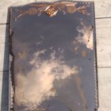 Pink art deco table mirror