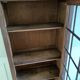 Parisian cupboard Bookcase Bonnetière glazed with small vintage tiles