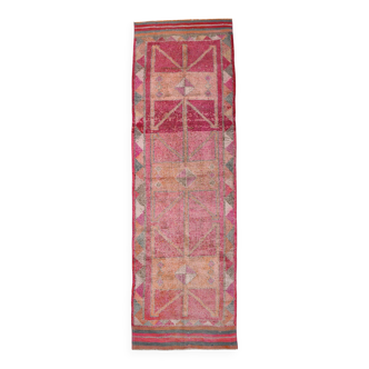 Tapis de couloir turc rose rouge 92x291 cm SKU 18199