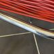 Scoubidou chair or vintage 1960 red chrome spaghetti chair