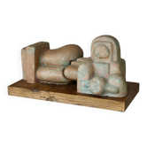 A sculpture by Pietro Cascella, Italy, 1960s.