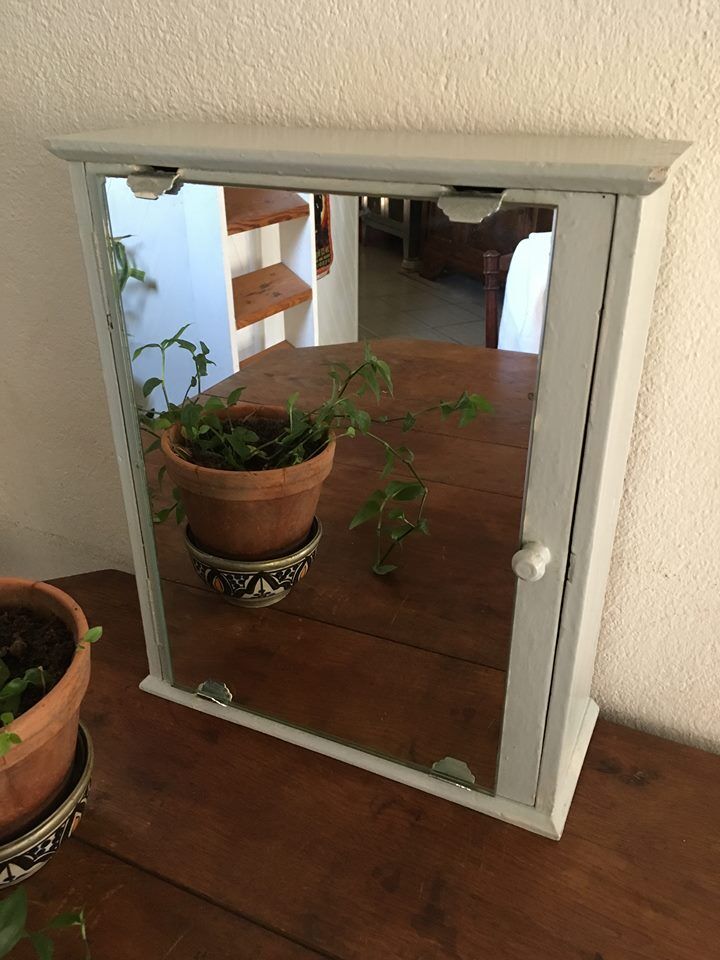 Sixties wooden toilet cabinet