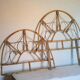 Pair of rattan headboards