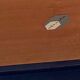 Mahogany veneer dining table by Marcel Gascoin 1960 for Alveole