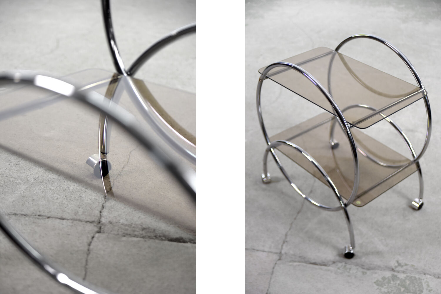 Art déco serving table, ikea, 1970s