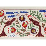 Vintage Turkish hand-knotted rug 44x96 cm