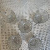 Set of 5 Luminarc glasses