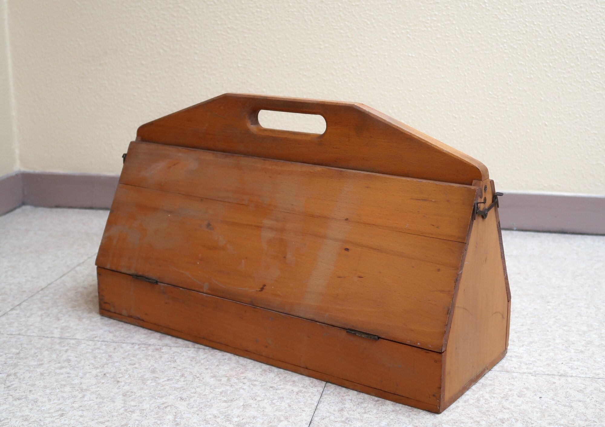 Peugeot Frères wooden toolbox, 50s