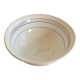 Old earthenware salad bowl Céranord Saint-Amand – Red and blue rim
