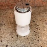 Briquet de table vintage Sarome Japon en plastique blanc