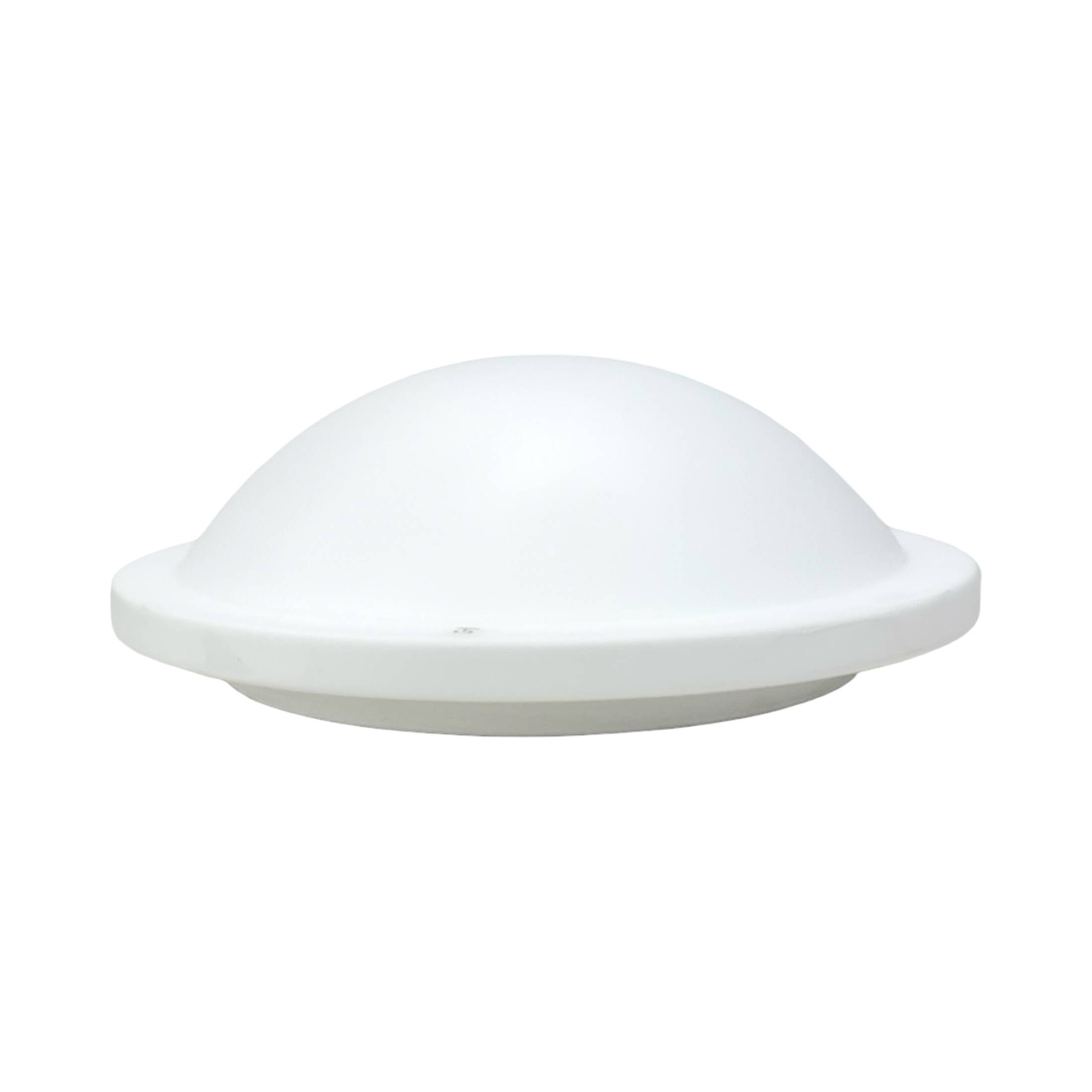 Peill & Putzler ceiling lamp – Germany, 1970s, opal glass, 40 cm, 3×E27