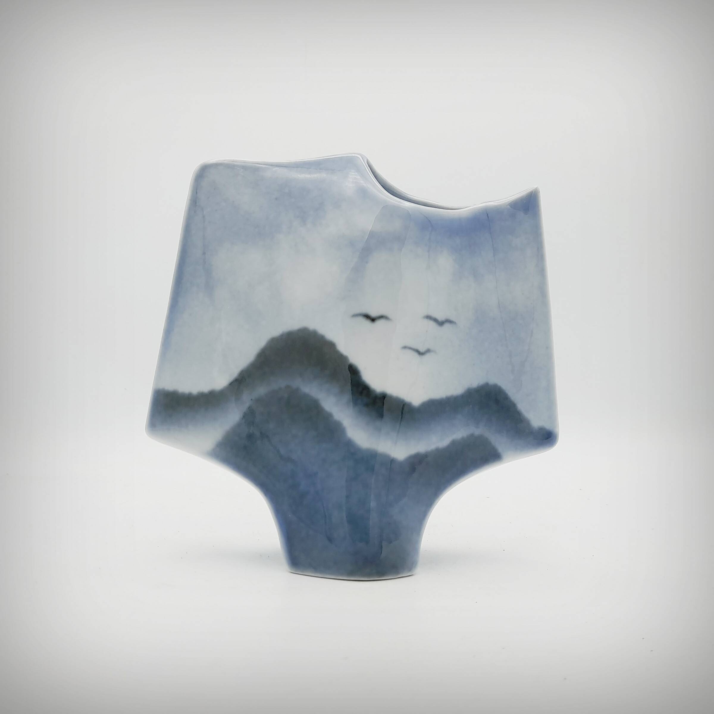 Sculptural vase by Solange Garotte and Bernard Prigent for Virebent, 1975